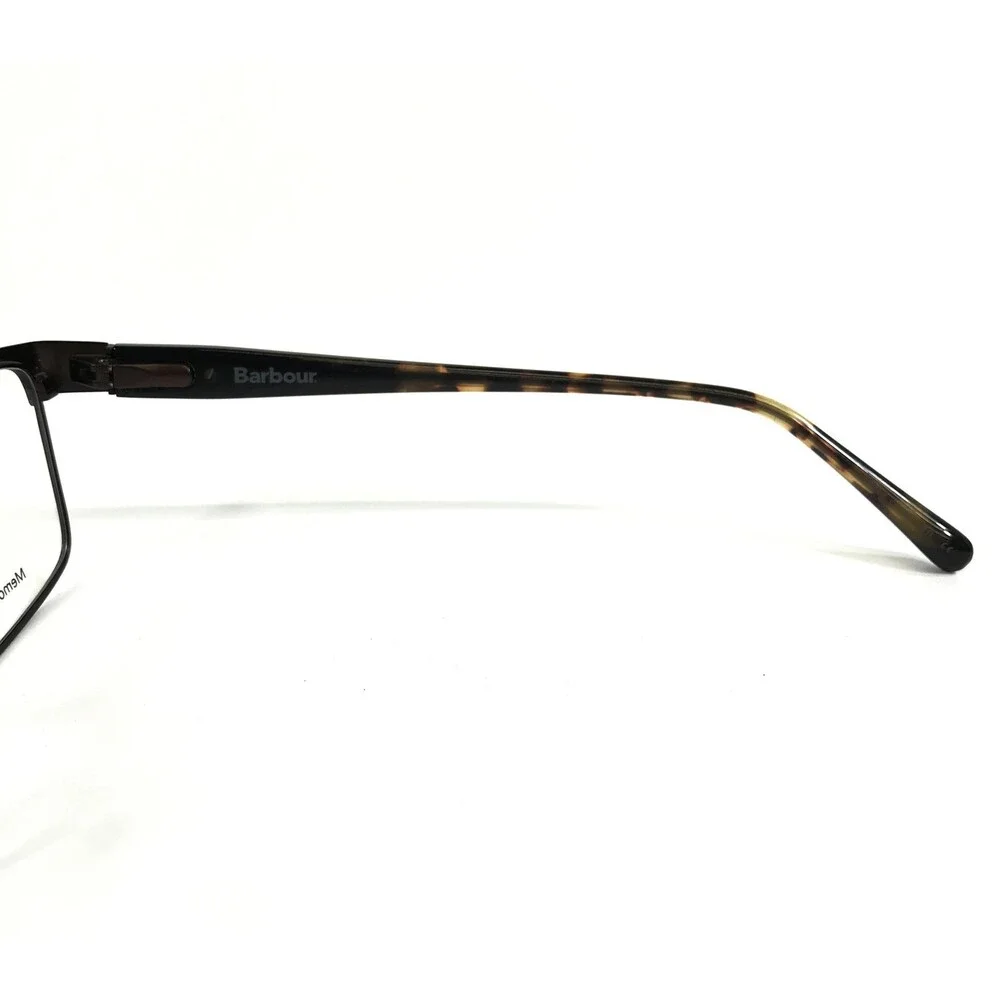 Barbour Eyeglasses Frame BAOM503 BLK Black Tortoise Rectangle Full Rim 55-18-145